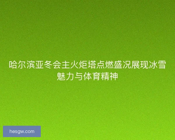 哈尔滨亚冬会主火炬塔点燃盛况展现冰雪魅力与体育精神